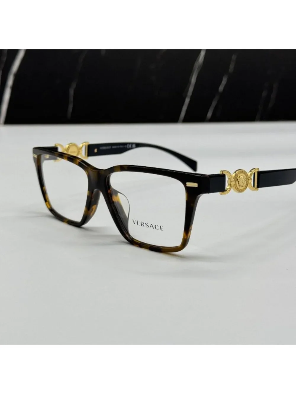 Versace VE3335F 5404 Havana Brown Women Eyeglasses Authentic NEW